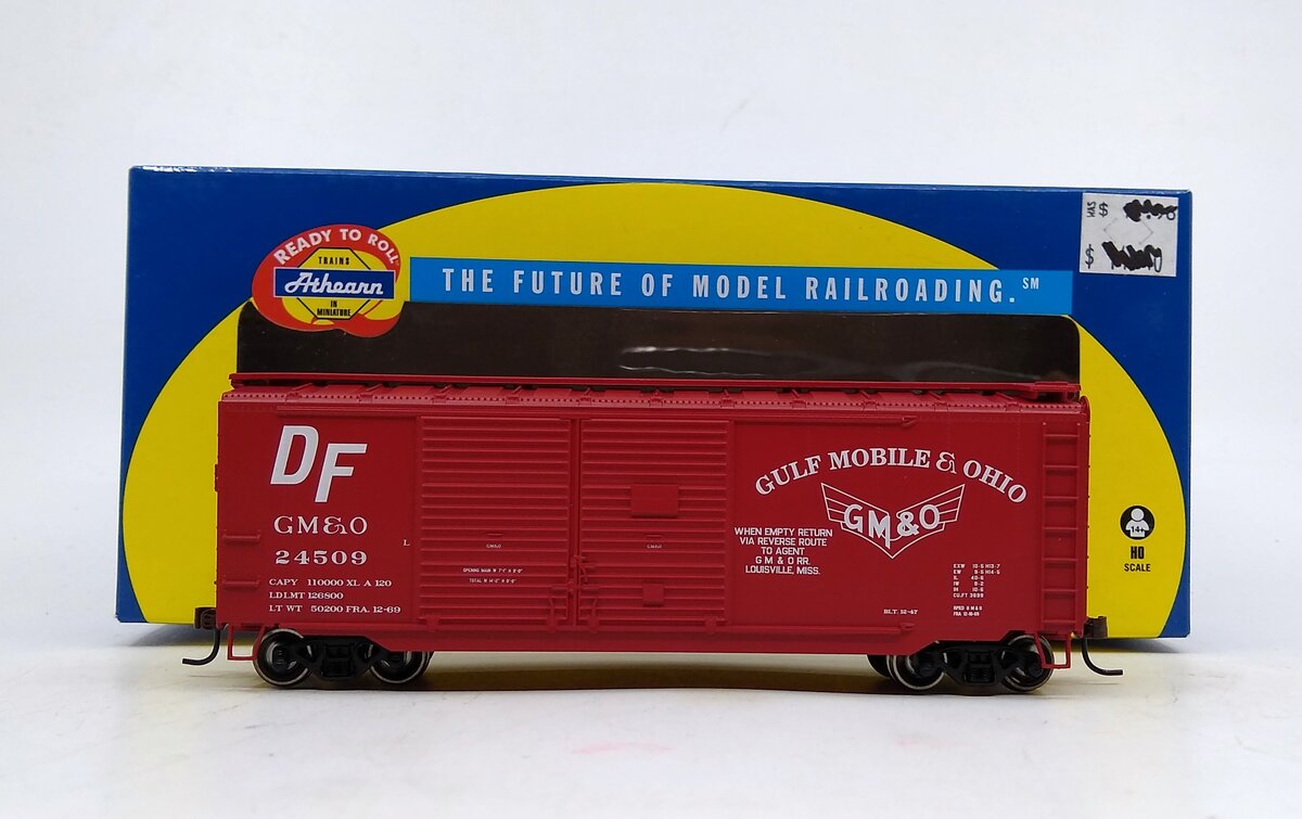 Athearn 74916 HO Gulf, Mobile & Ohio 40' Double Door Boxcar #24509