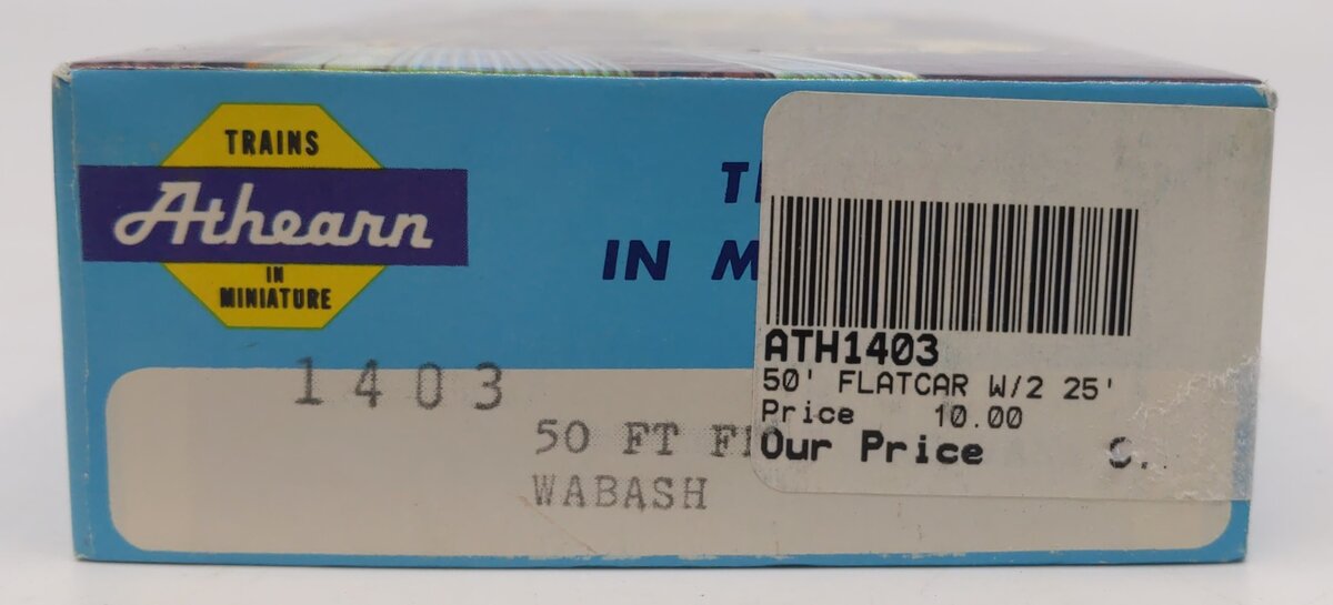 Athearn 1403 HO Wabash RR Piggy Back Trailers and Flatcar #40610