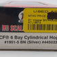 Atlas 1951-5 HO Burlington Northern ACF 6 Bay Cylindrical Hopper #445032 LN/Box