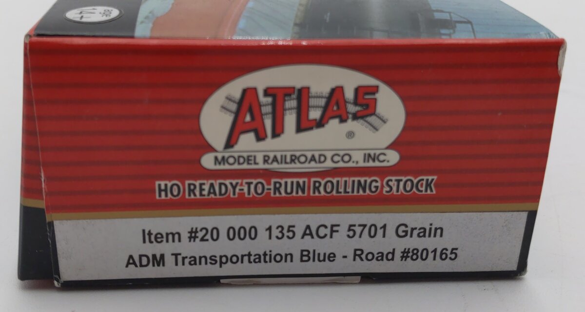 Atlas 20000135 HO Scale ADM ACF 5701 Covered Grain Hopper #80165