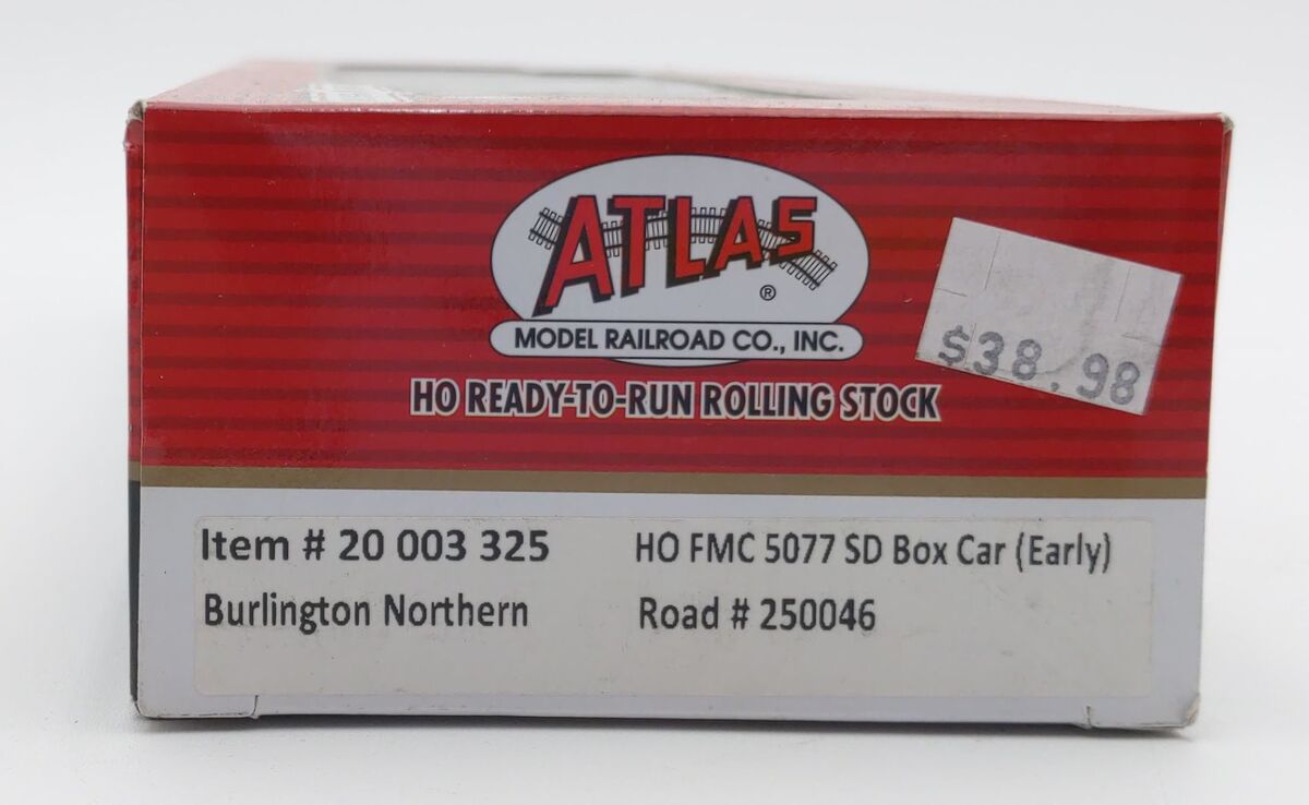 Atlas 20003325 HO Burlington Northern FMC 5077 Single Door Boxcar #250046