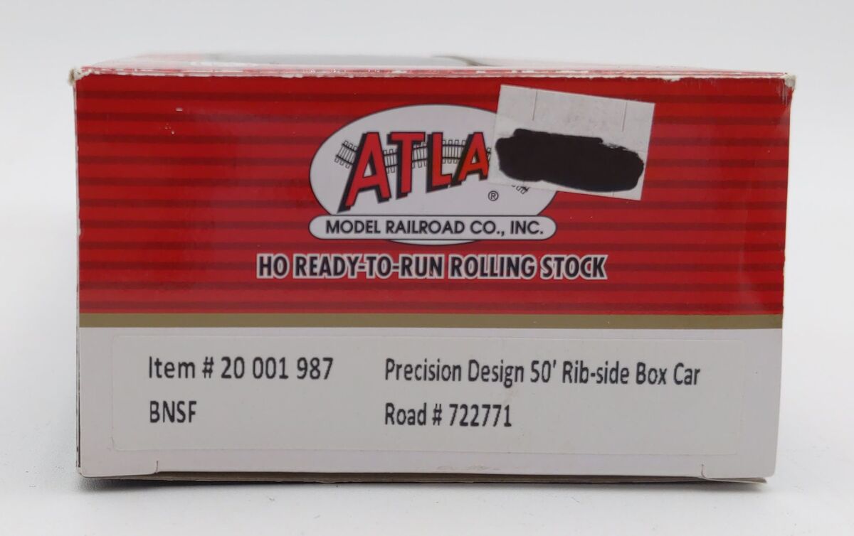 Atlas 20001987 HO BNSF Precision Design 50'' Rib-Side Boxcar #722771