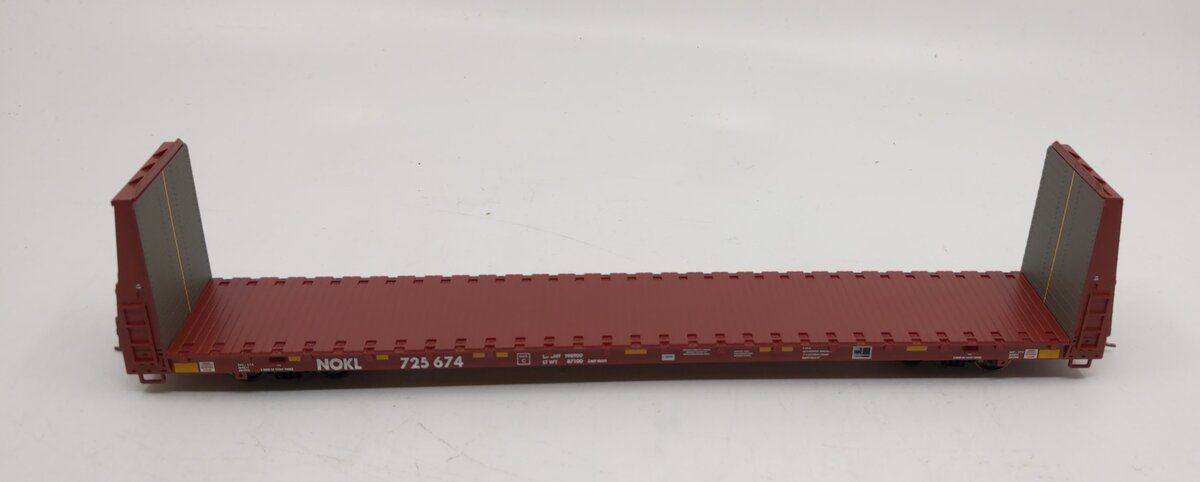 Atlas 20005077 HO Northwestern Oklahoma Trainman® 62' Bulkhead Flat Car #725674