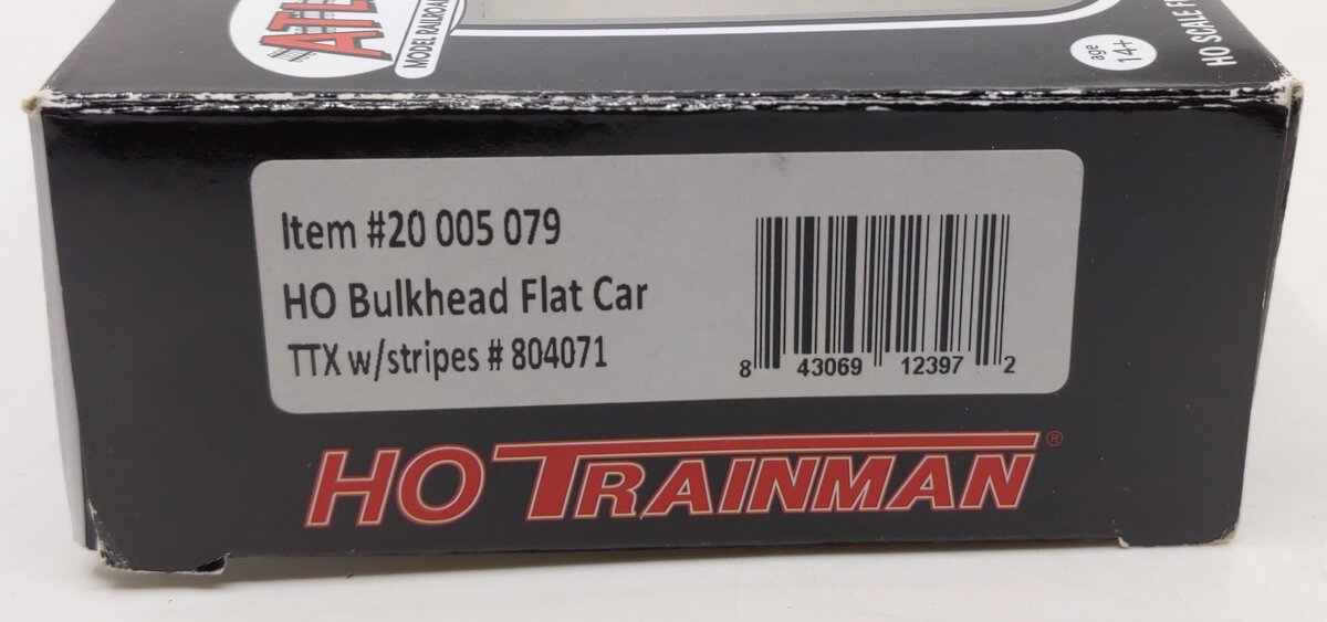 Atlas 20005079 HO Bulkhead Flat TTX #804071