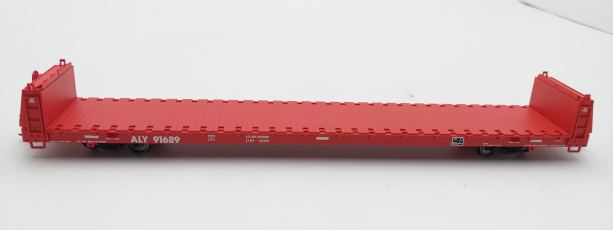 Atlas 20005084 HO Allegheny & Eastern Trainman 62' Short Bulkhead Flat Car