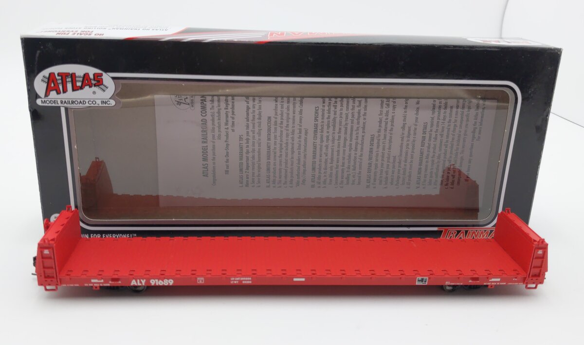 Atlas 20005084 HO Allegheny & Eastern Trainman 62' Short Bulkhead Flat Car