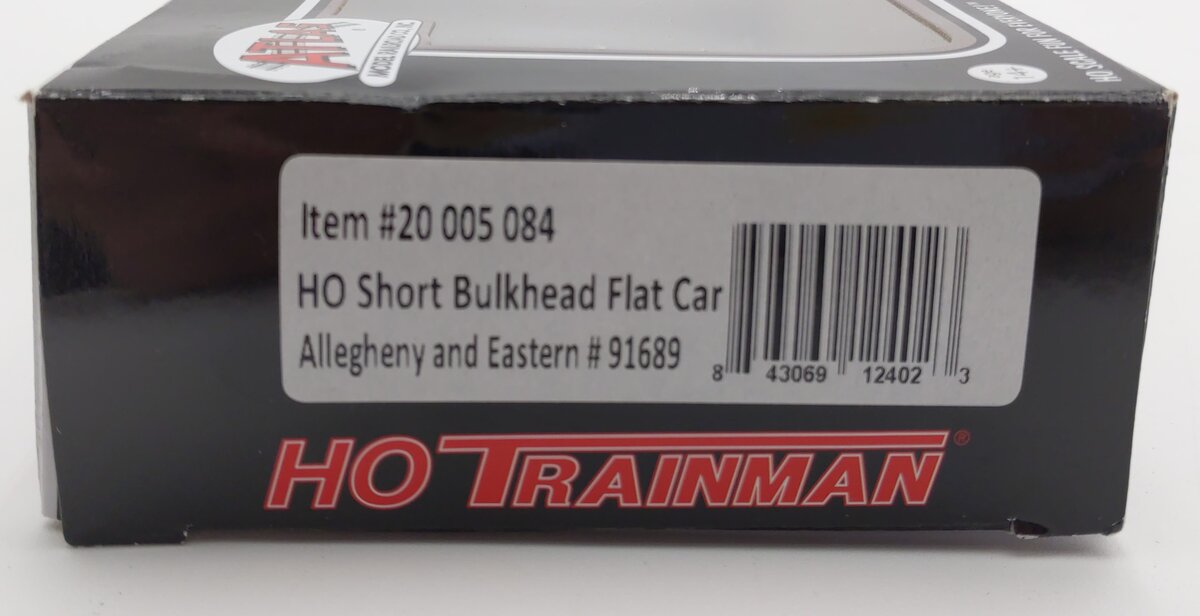Atlas 20005084 HO Allegheny & Eastern Trainman 62' Short Bulkhead Flat Car