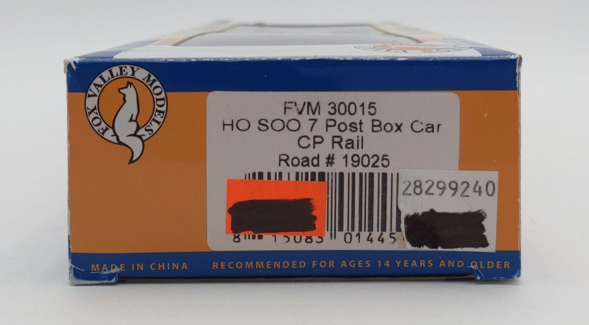Fox Valley Models 30015 HO SOO CP Rail Boxcar #19025