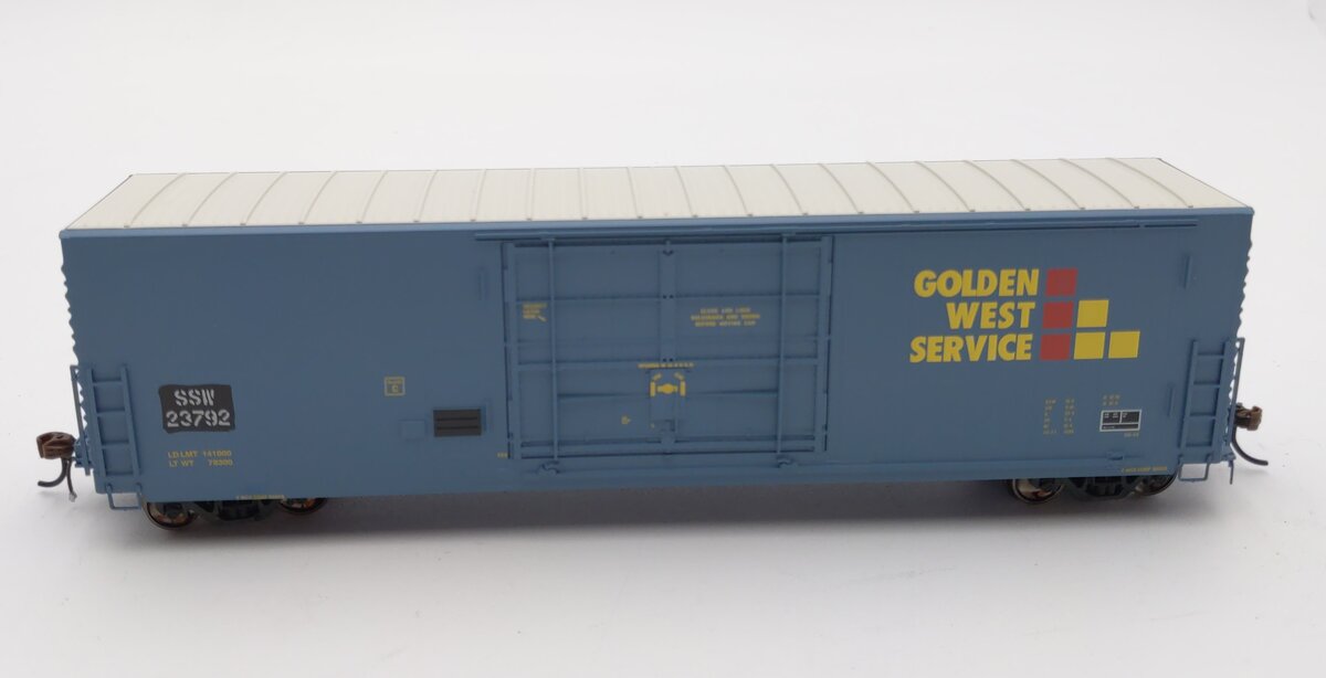 Athearn G69399 HO SSW/GWS 50' PC&F SS Box with 14' Plug Door #23792