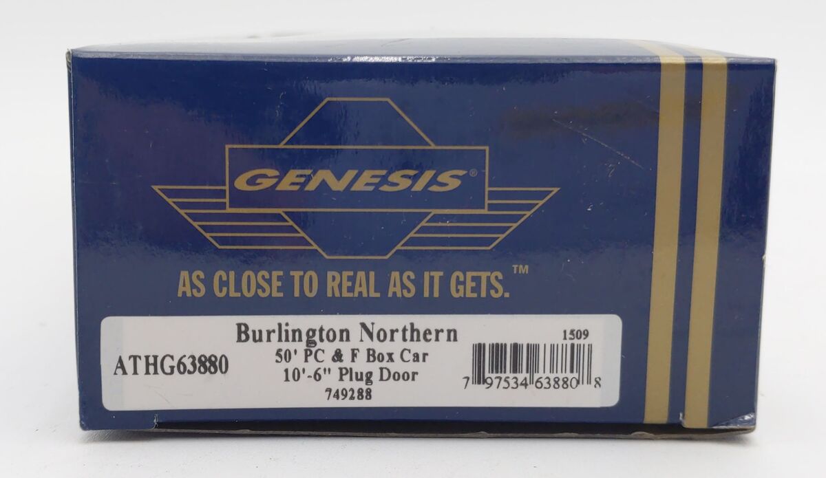 Athearn G63880 HO Bur Northern 50' PC&F Rivet Side Box w/10'6" Door #749288