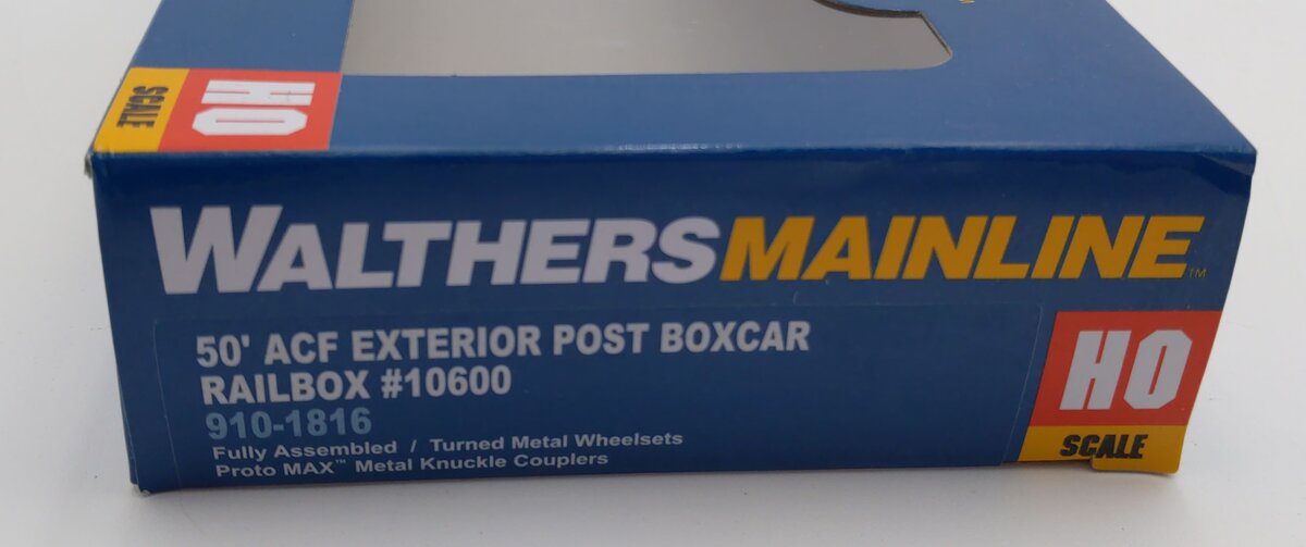 Walthers 910-1816 HO Scale 50' ACF Bcr Lg RBOX #10600