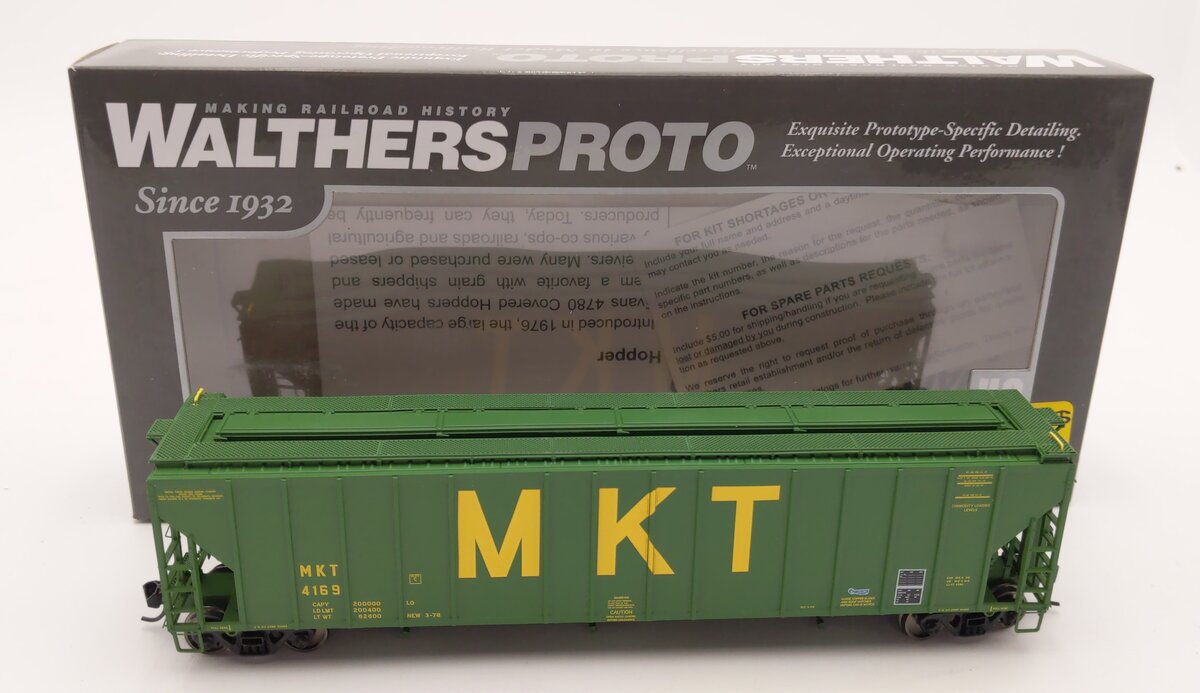 Walthers 920-106139 HO MKT 55' Evans 4780 Cubic Foot 3-Bay Covered Hopper #4169