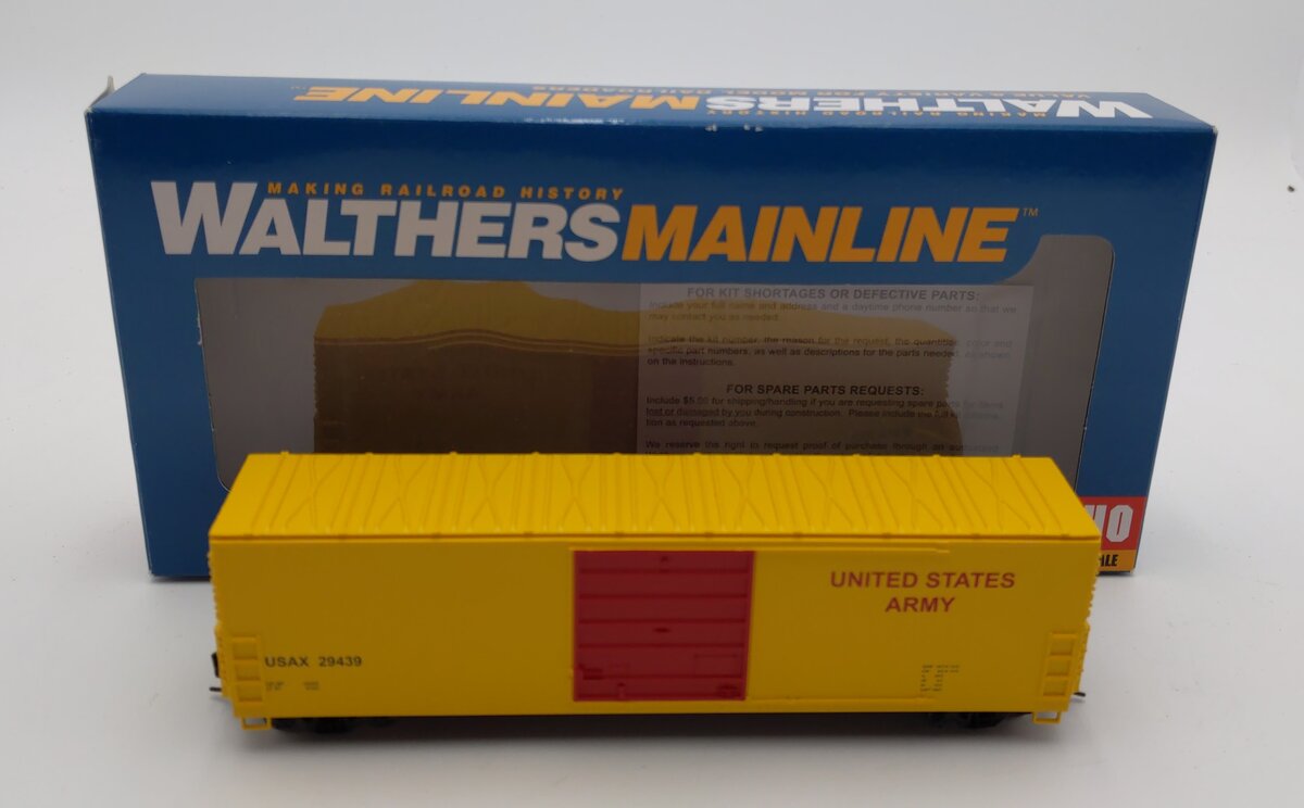 Walthers 910-1921 HO United States Army 50' Evans Smooth Side Boxcar #29439