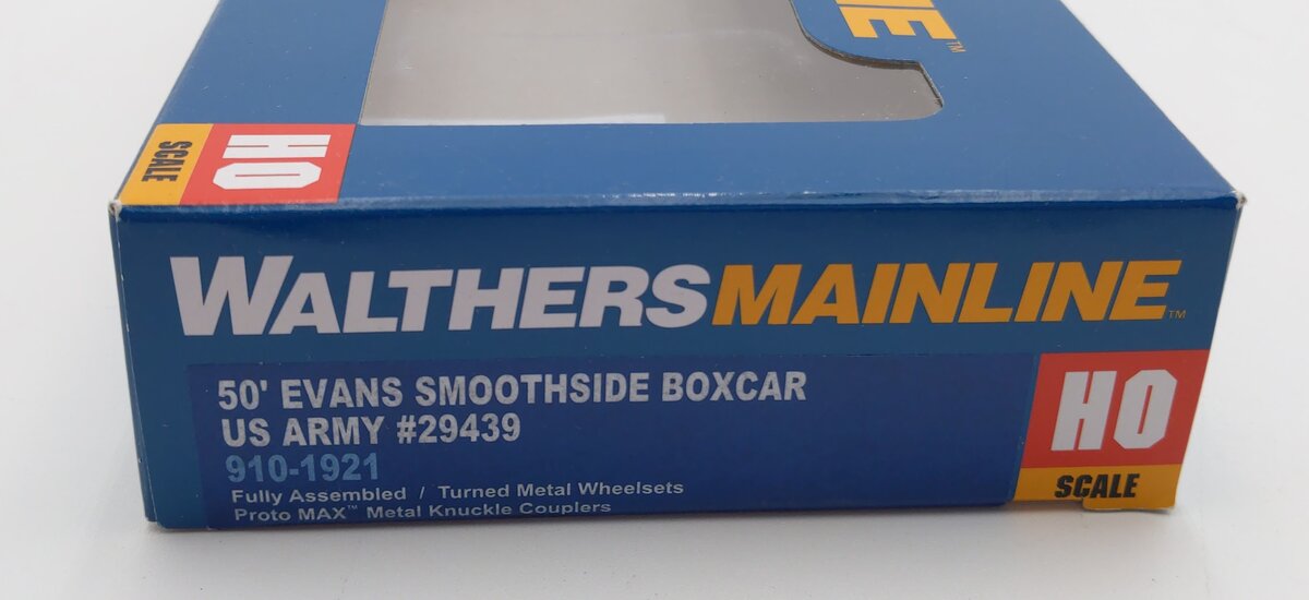 Walthers 910-1921 HO United States Army 50' Evans Smooth Side Boxcar #29439