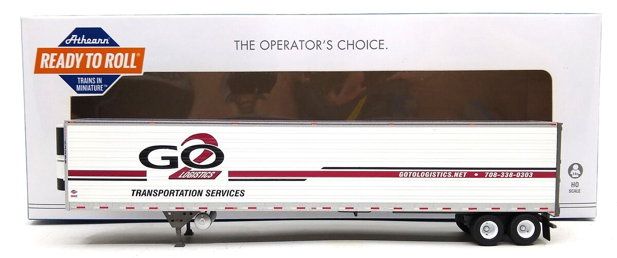 Athearn 29860 HO GO 2 Logistics 53' Reefer Trailer RTR #53399
