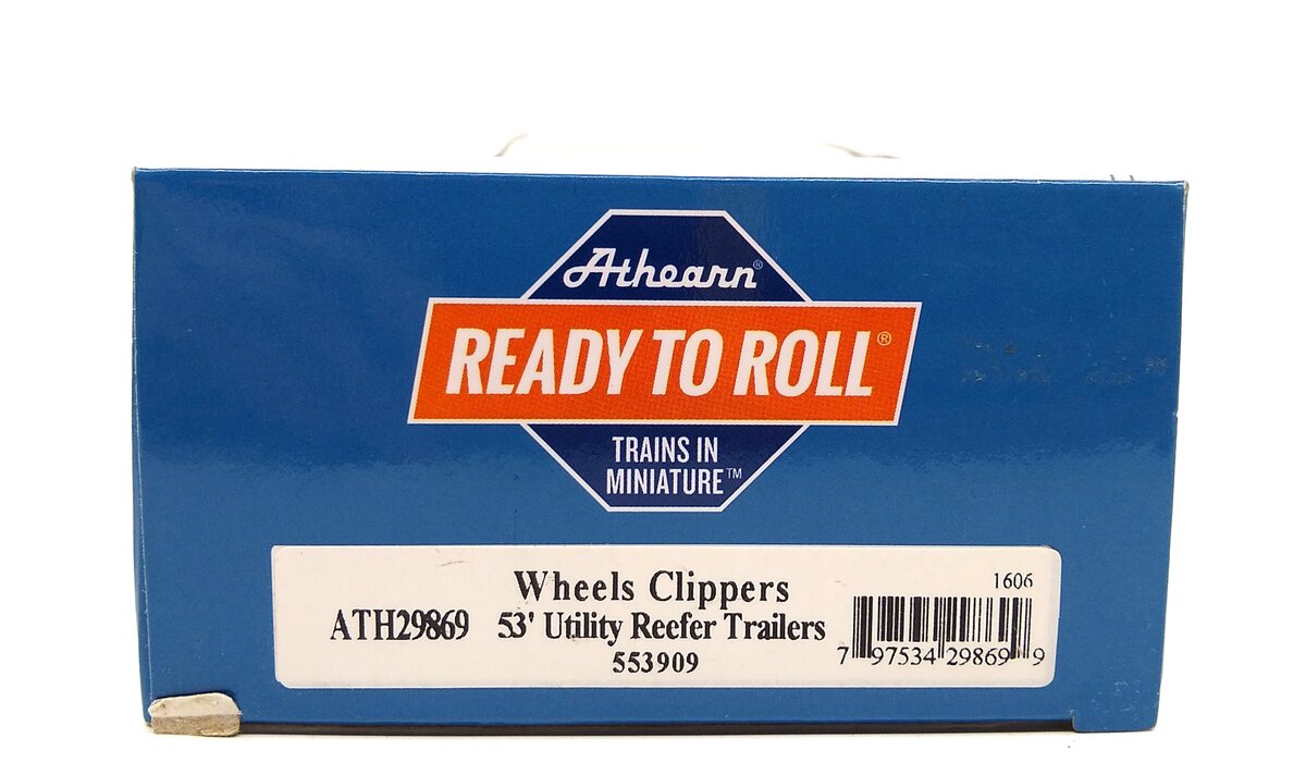 Athearn 29869 HO Wheels Clipper 53' Reefer Trailer RTR #553909
