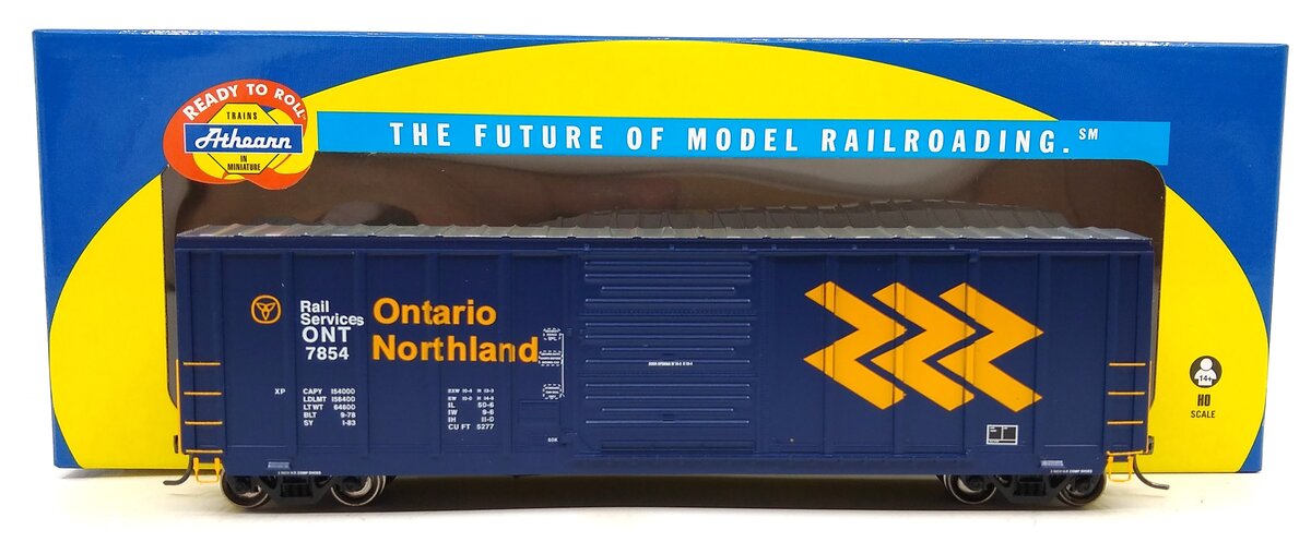 Athearn 76335 HO Ontario Northland RTR 50' PS-5277 Boxcar #7854