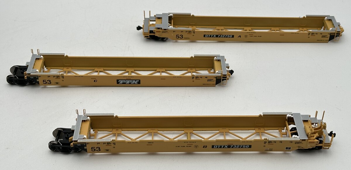 Kato 30-9014 HO Scale TTX Double Stack MAXI-IV 3-Car Set #732750