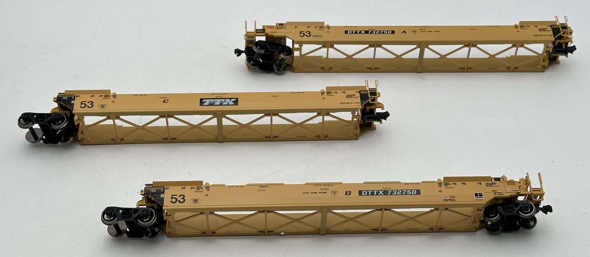 Kato 30-9014 HO Scale TTX Double Stack MAXI-IV 3-Car Set #732750