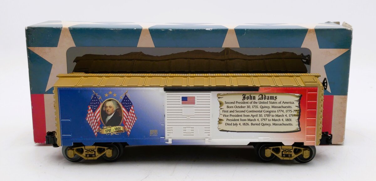 Lionel 6-25930 O Gauge USA President John Adams Boxcar LN/Box