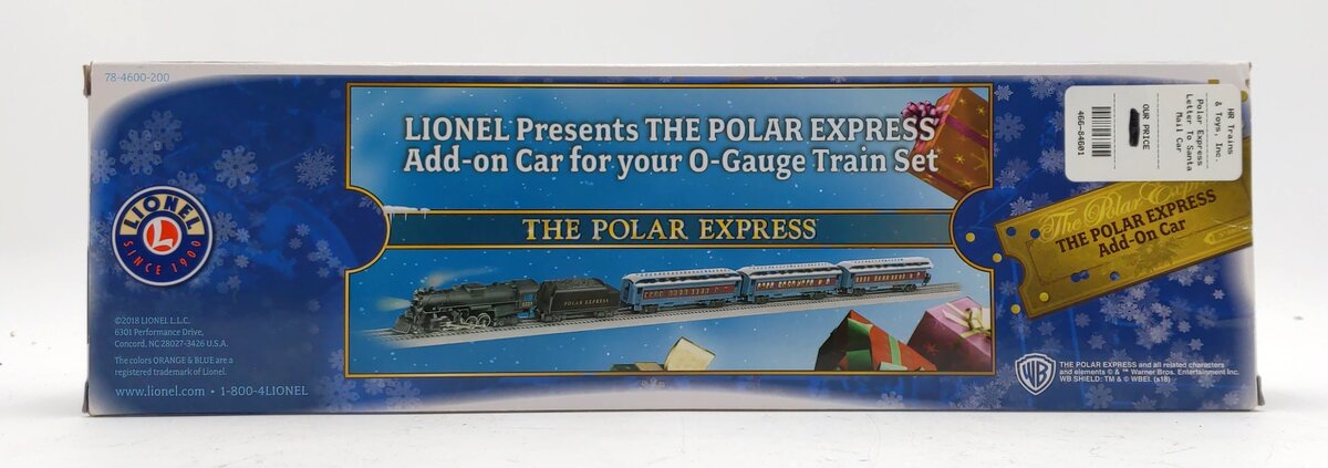 Lionel 6-84601 O The Polar Express™ Letters to Santa Mail Car