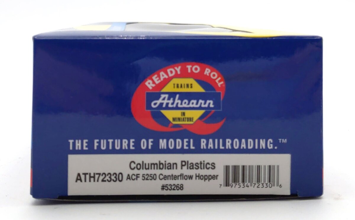 Athearn 72330 HO Columbian Plastics RTR ACF Centerflow Hopper #53268