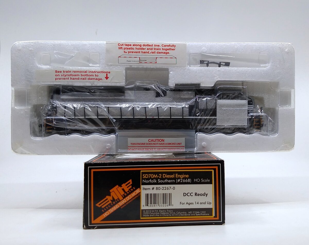 MTH 80-2267-0 HO Norfolk Southern SD70M-2 Locomotive #2668