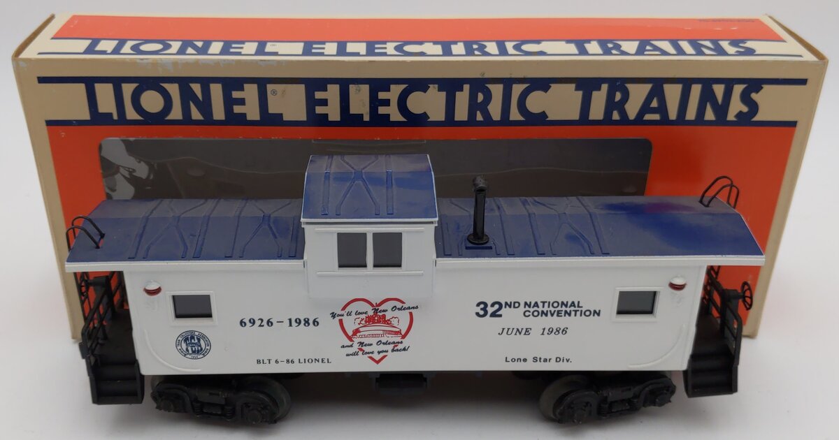 Lionel 6-6926 O 1986 New Orleans TCA Convention Boxcar