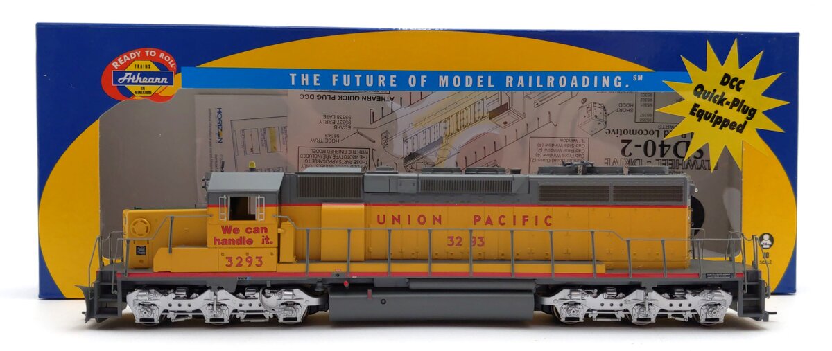 Athearn 95194 HO Union Pacific Ready to Run SD40-2 Diesel Locomotive #3293 LN/Box