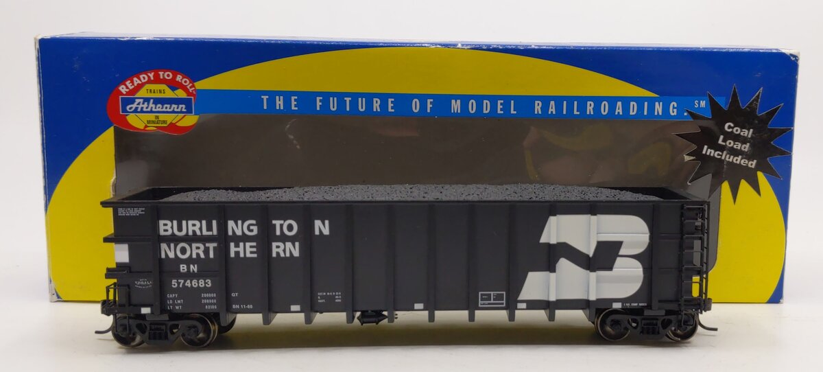 Athearn 95766 Burlington Northern Thrall High-Side Coal Gondola #574683