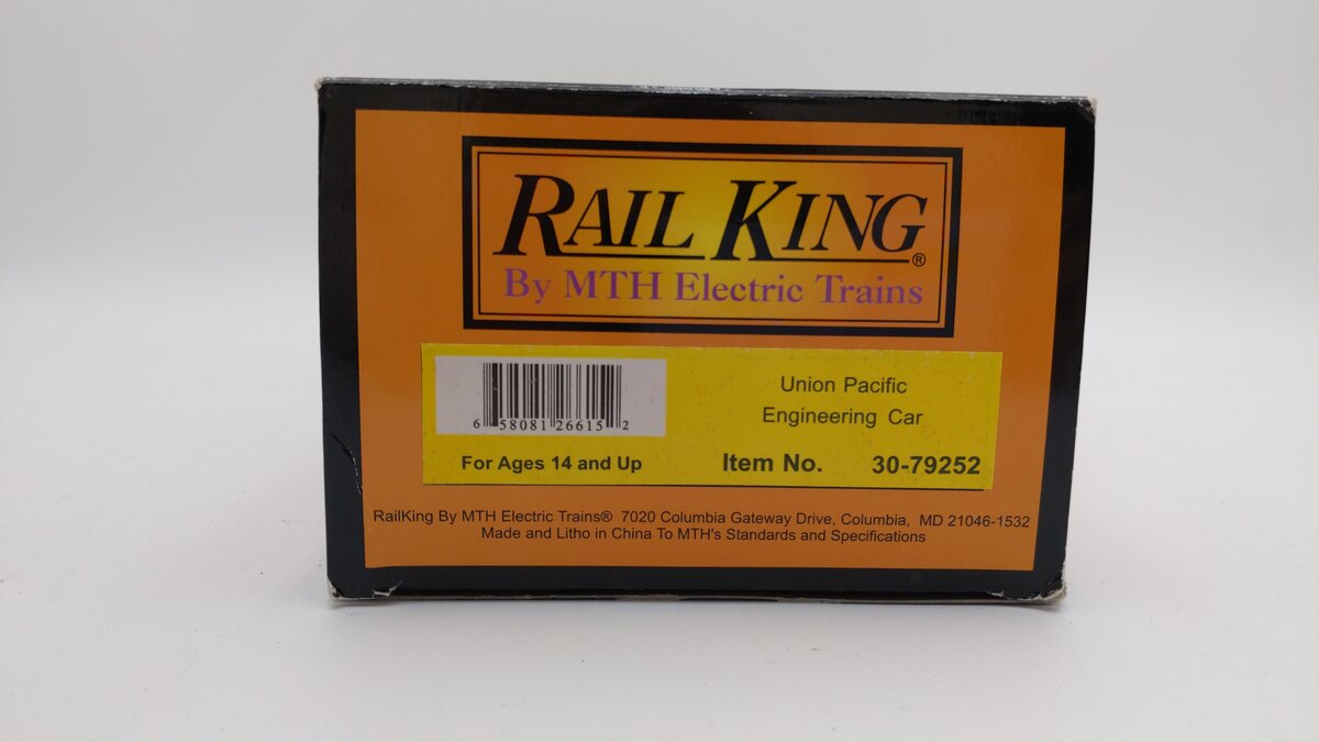 MTH 30-79252 O Gauge Union Pacific Engineering Car