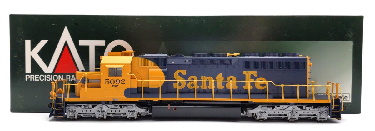 Kato 37-6611A HO Scale ATSF EMD SD40-2 Diesel Locomotive #5092