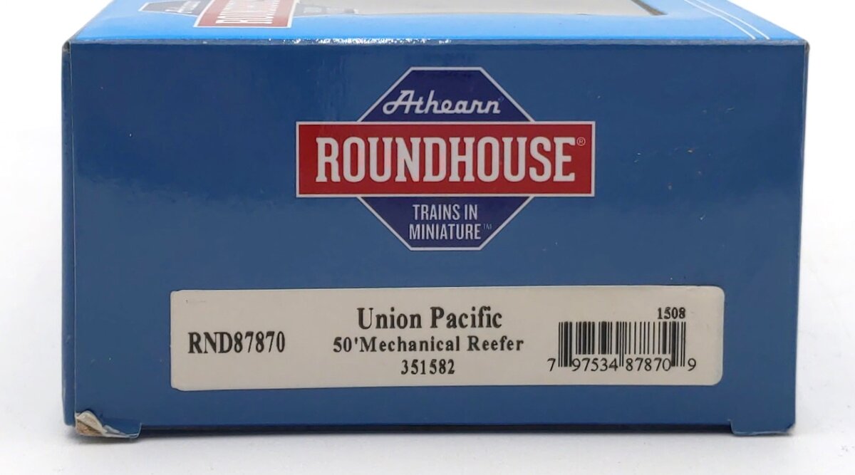 Roundhouse 87870 HO Union Pacific 50' Ex Post Mechanical Reefer #351582