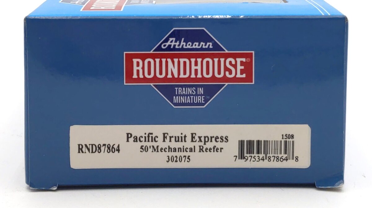 Roundhouse 87864 HO Pacific Fruit Express 50' Ex Post Mechanical Reefer #302075