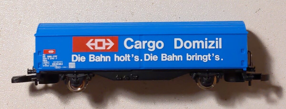 Marklin 8656 Z Scale Mini-Club SBB CFF Cargo Domicile Car LN/Box