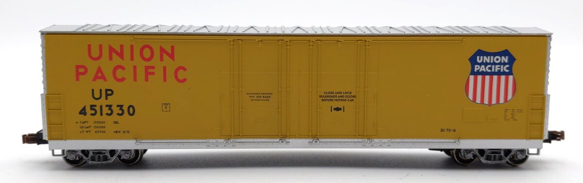 Scale Trains 1019 HO UP Evans USRE 5100 Double 8' Plug Door Boxcar #451330