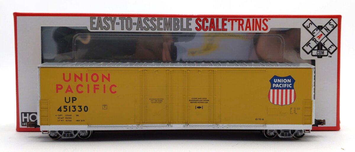 Scale Trains 1019 HO UP Evans USRE 5100 Double 8' Plug Door Boxcar #451330