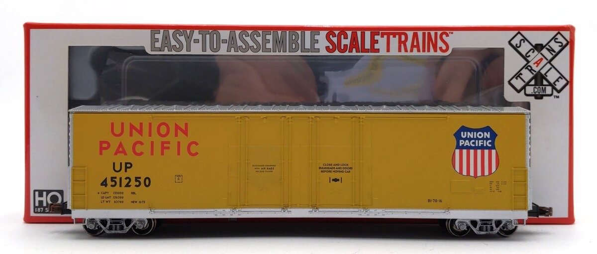 Scale Trains 1018 HO UP Evans (USRE) 5100 RBL 8' Double-Plug-Door Boxcar #451250