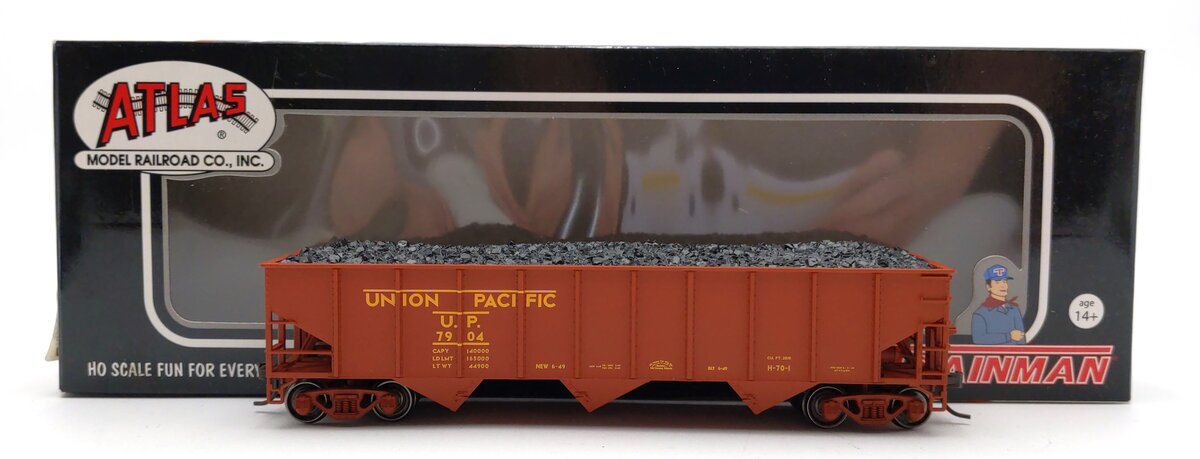 Atlas 20002916 HO Union Pacific 70 Ton 3-Bay Open Hopper #7904