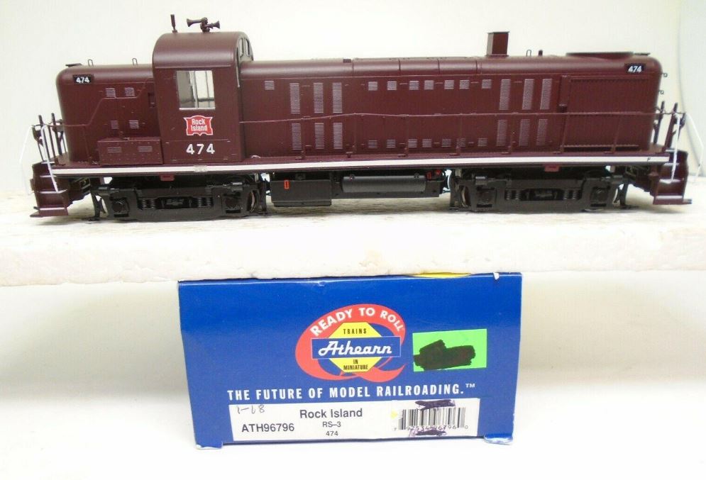 Athearn 96796 HO Rock Island RTR Alco RS3 Diesel Locomotive #474