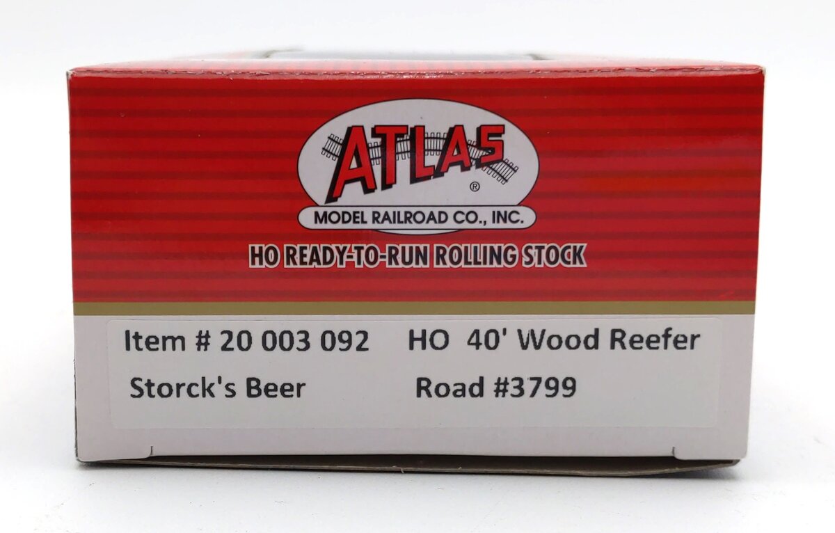 Atlas 20003092 HO Storck Club Beer NWX 40' Wood Reefer #3799