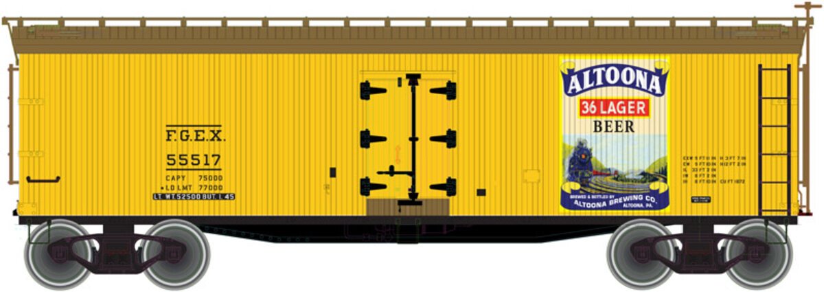 Atlas 20003093 HO Scale Altoona 40' Wood Reefer #55517