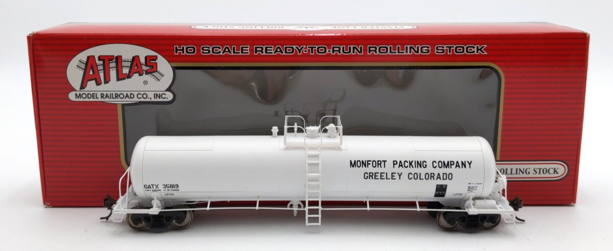 Atlas 20000094 HO Scale GATX Monfort 20,700 Gallon Tank Car #35819