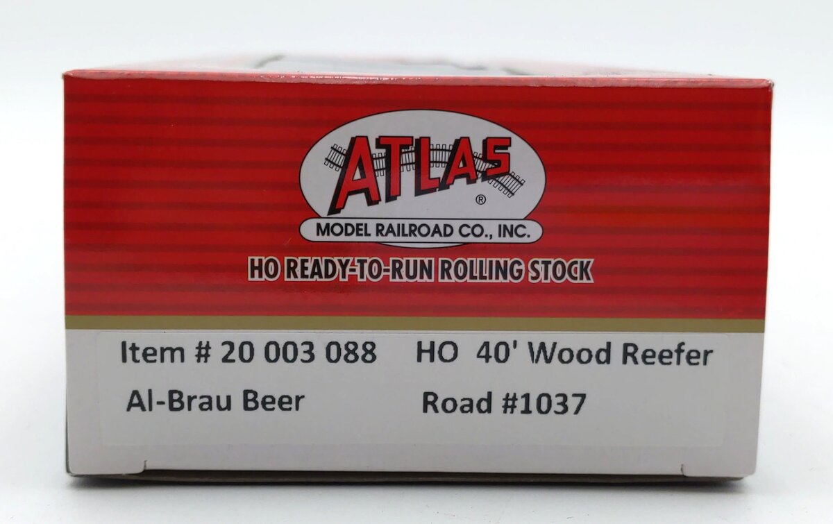 Atlas 20003088 HO Scale Alt-Brau Beer NWX 40' Wood Reefer Car #1037