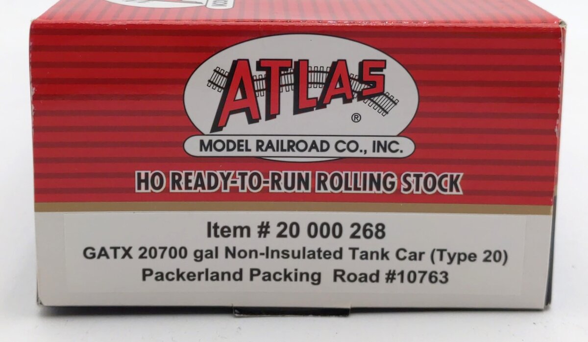 Atlas 20000268 HO Packerland Packing Co 20,700 Gallon Tank Car #10763
