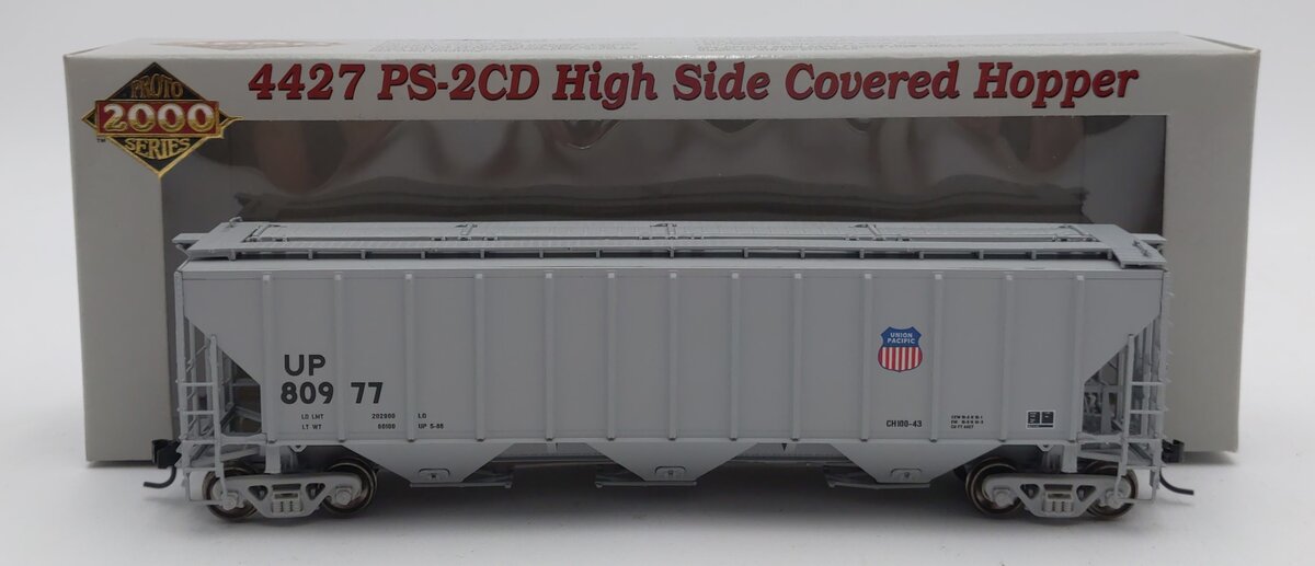 Proto 2000 21374 HO Union Pacific 4427 PS-2CD High Side Covered Hopper #80977 LN/Box
