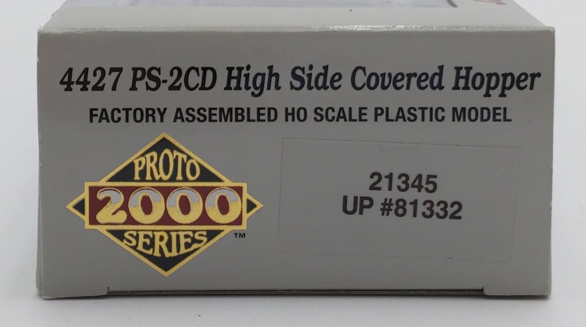 Proto 2000 21345 HO Union Pacific 4427 PS-2CD High Side Covered Hopper #81332 LN/Box