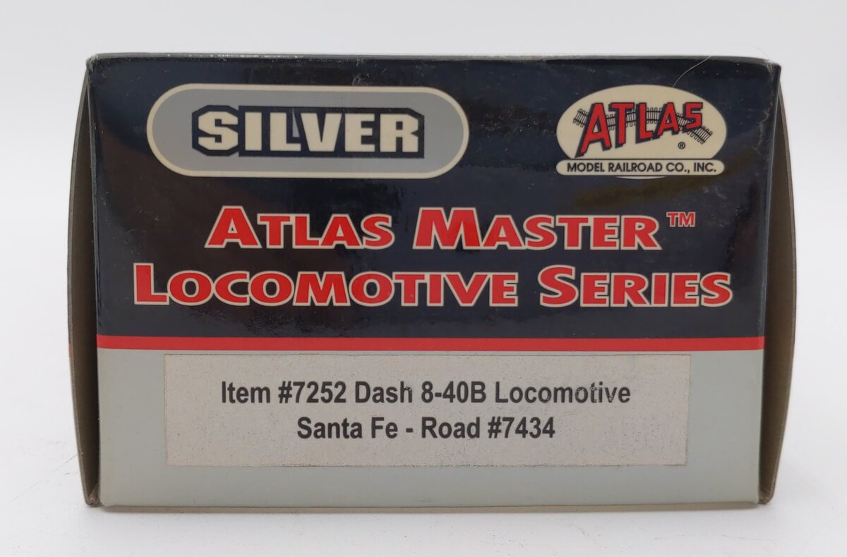 Atlas 7252 HO Scale Santa Fe GE Dash 8-40B Diesel Locomotive #7434