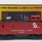 MTH 30-77320 O Chesapeake & Ohio RailKing Offset Steel Caboose Car #90390