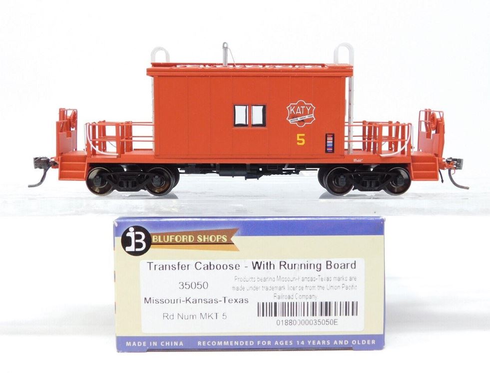 Bluford Shops 35050 Steel Transfer Caboose w/Short Roof - Ready to Run